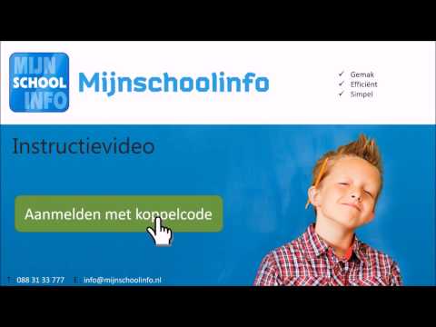 Koppelcode registreren / Mijnschoolinfo