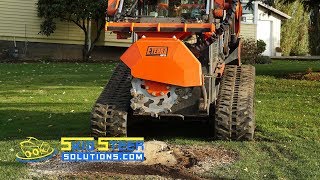 Eterra Vortex Skid Steer Stump Grinder Overview+Demo | Skid Steer Solutions