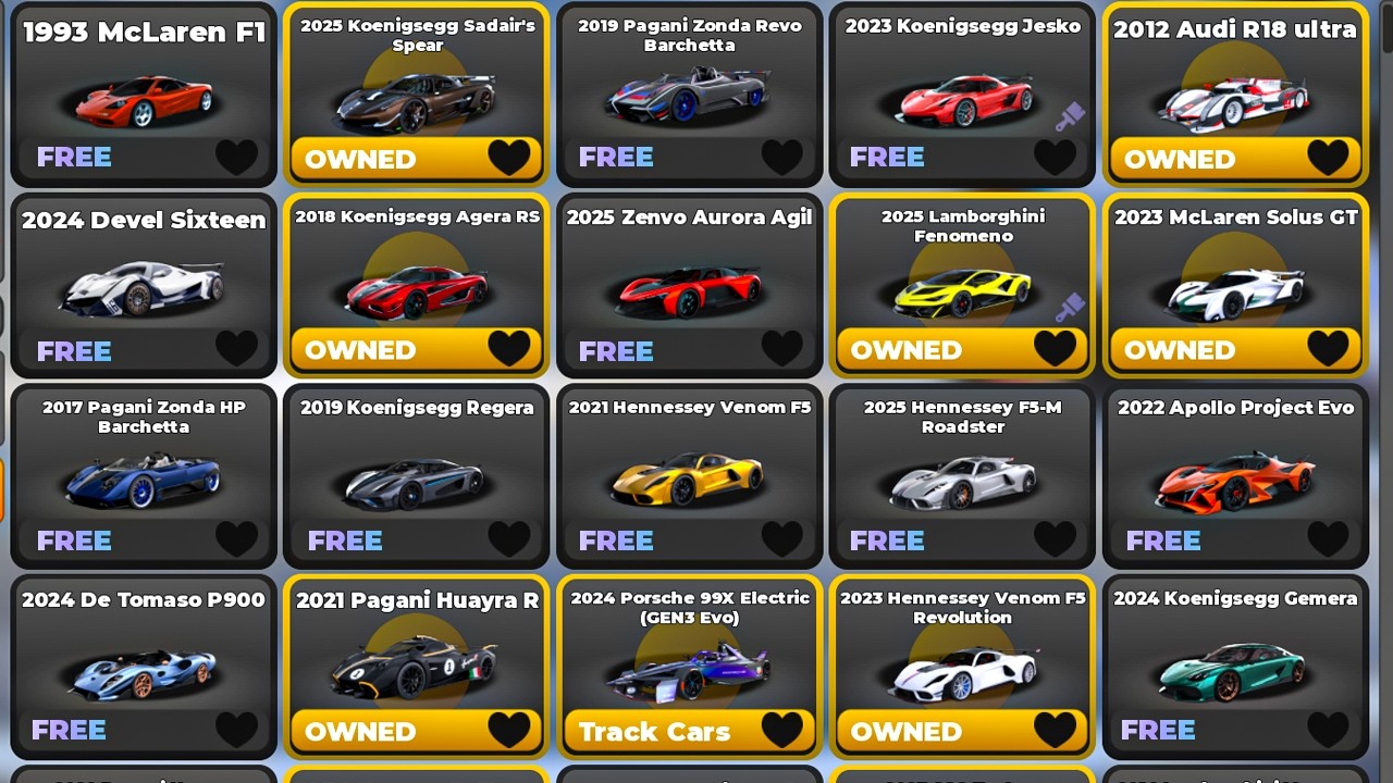 EVERY CAR IS FREE IN ROBLOX DRIVING EMPIRE
