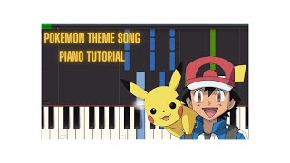 Pokemon Theme Song (Synthesia) Piano Tutorial With Sheet Music