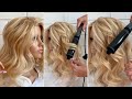 Curls on curling iron. Hair preparation for curls