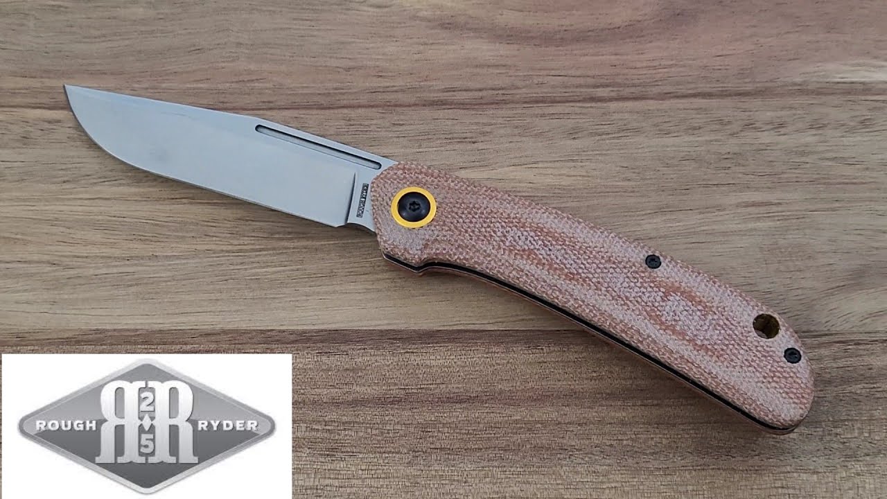 Let's Talk Rough Ryder Knives Vol 60 l RR2640 Brown Micarta  Slip Joint Folder