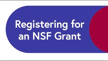 Registering for an NSF Grant – CTC Service Provider Video