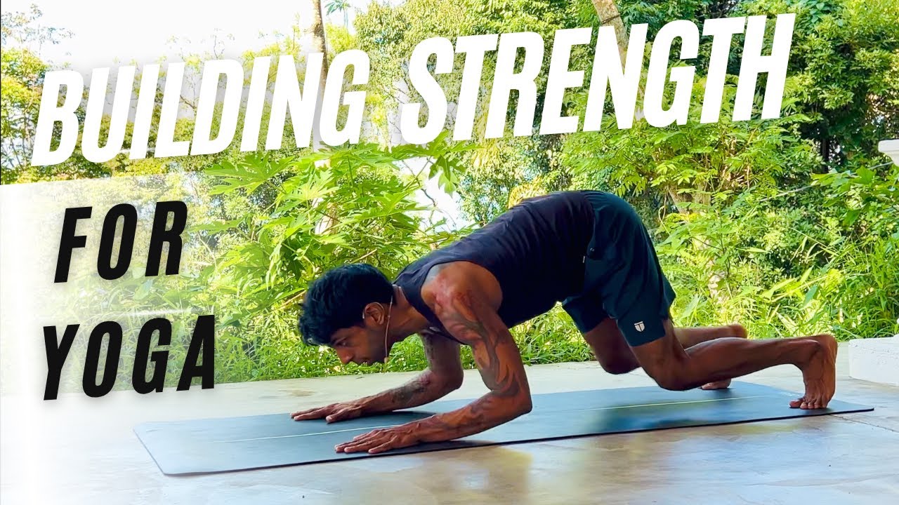 Still from Building Bent Arm Strength for Yoga