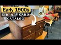 Is this even a RESTORATION? Antique Library Card Catalog