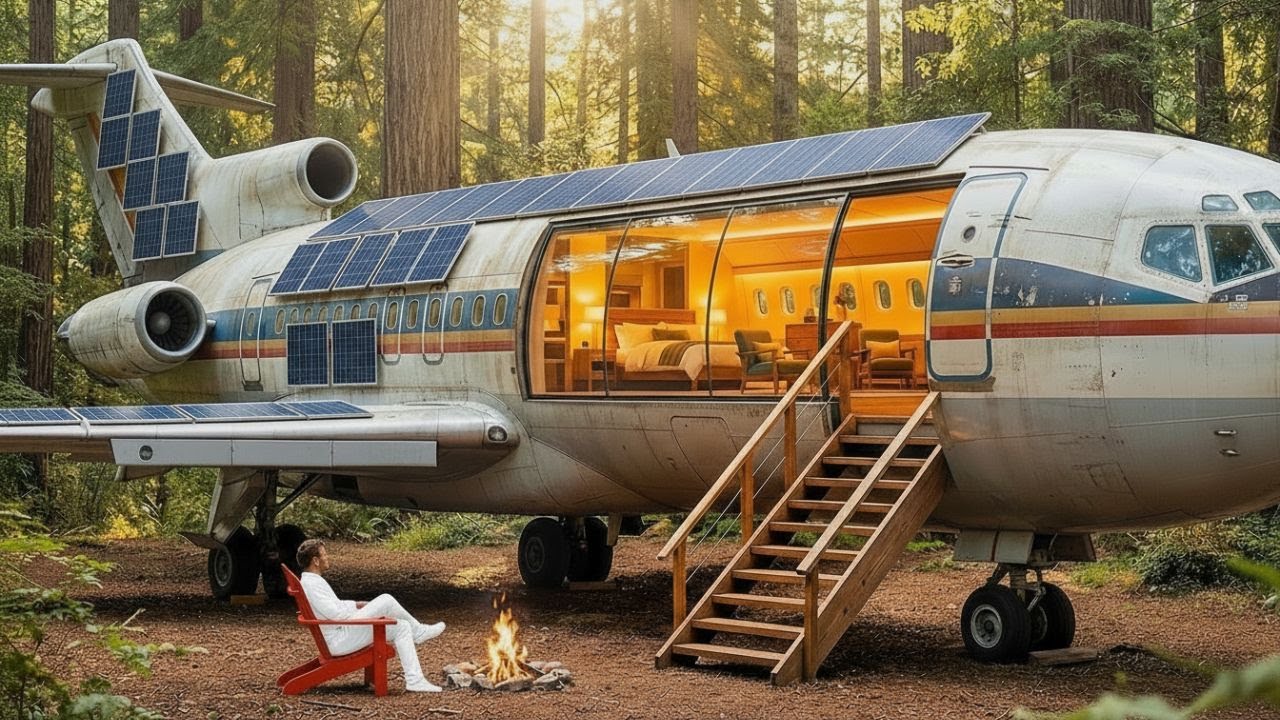 I Turned an Abandoned Airplane Into My Off-Grid Luxury Home