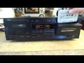 Yamaha KX-W321 Natural Sound Dual Cassette Deck Auto Reverse