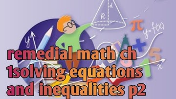 Remedial mathematics ch 1 equations involving exponents 02
