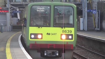 DART class 8600 no. 8639/8640 departing dún laoghaire for malahide