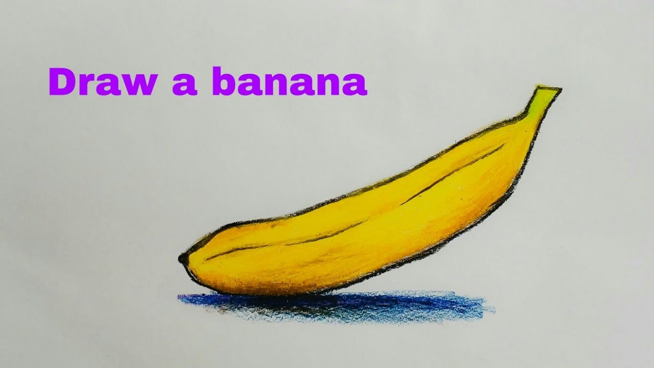 How to draw a banana step by step (very easy) ||art video - YouTube