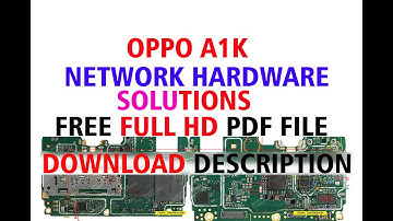 OPPO A1K NETWORK HARDWARE SOLUTIONS DOWNLOAD DESCRIPTION FREE