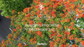 Casa Alegria Beachfront Residences Pereybere Mauritius building progress December 2021