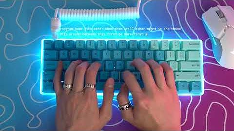 GPBT Ocean Keycaps | 60% Transparent Plastic Case x Glorious Pandas