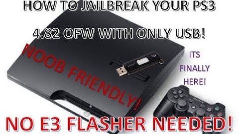 How to Jailbreak PS3 4.82 Update USB Tutorial 2018! No E3 Flasher Needed! (4.82 OFW to Rebug 4.81!)