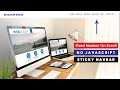 Sticky Navbar kaise banaye pure css | How to make sticky navbar using html &amp; css