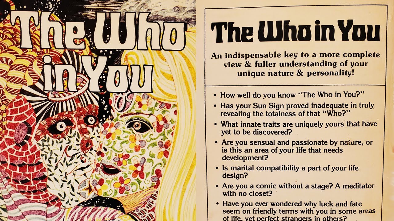 THE WHO IN YOU by MARY WILLMONT/MARSH LILLY 1977 ASTROLOGY NUMEROLOGY ZODIAC PHYSIOGNOMY CHIROGNOMY