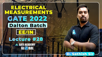 #29 |Energy Meter-Errors |Electrical Measurement By D. Sathish Sir | Dalton Batch | GATE 22 | EE IN
