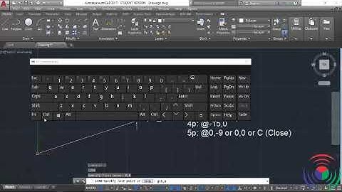 Autodesk AutoCAD: How to use Relative Rectangular coordinate system in Autodesk AutoCAD