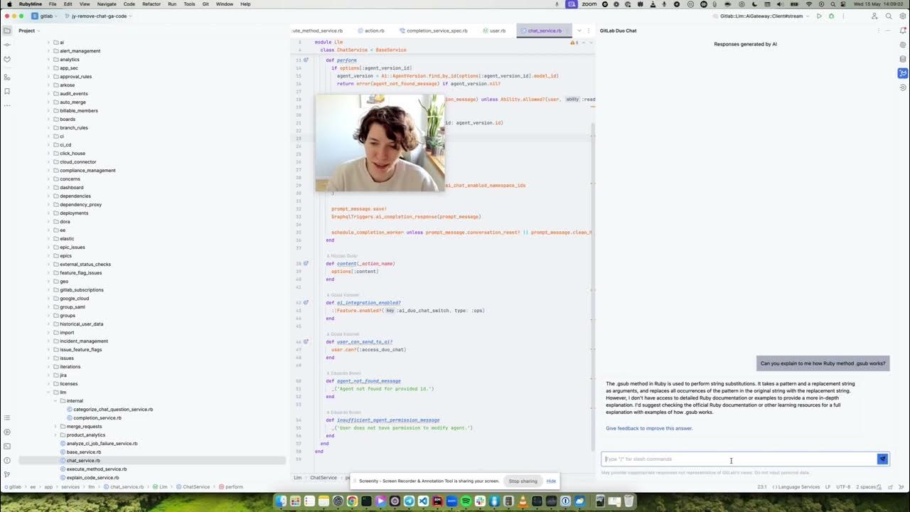 Using gitlab duo chat for coding questions youtube