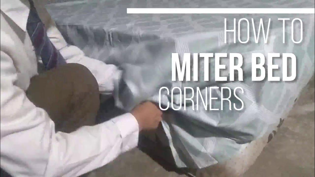 How to miter bed corners Housekeeping YouTube