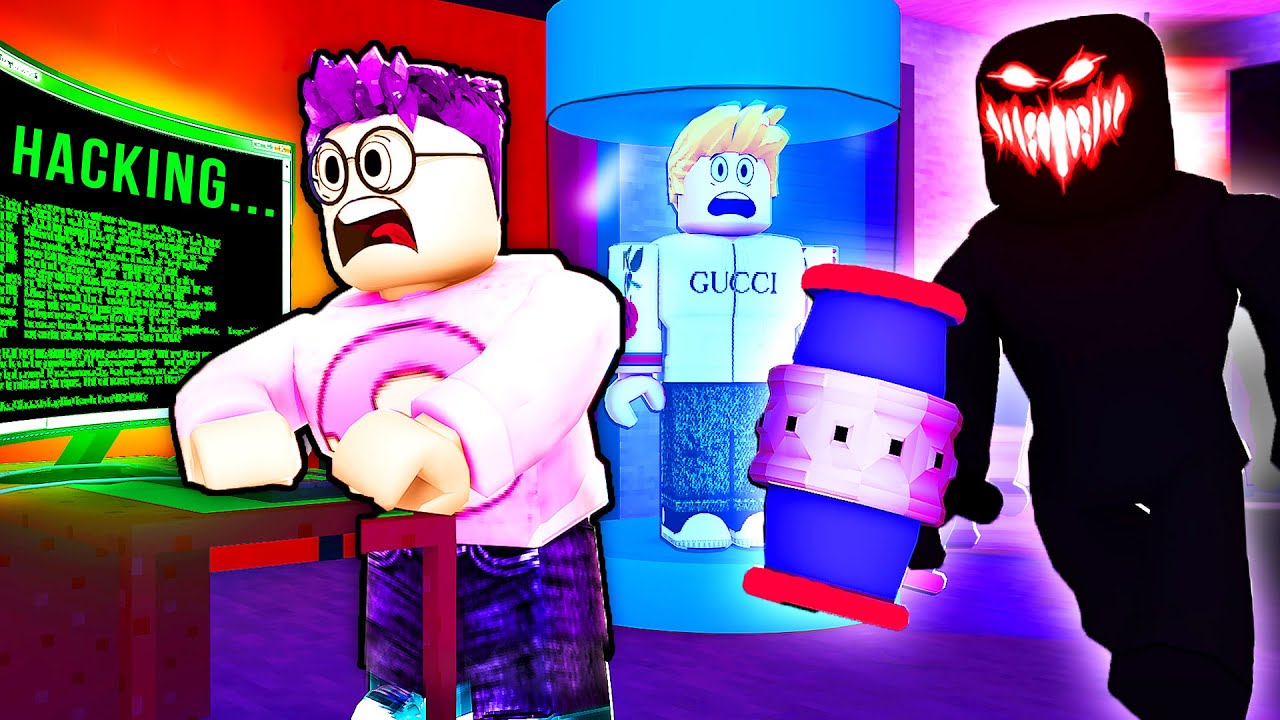 Can You Beat This Insane Roblox Game Flee The Facility Youtube - lankybox justin roblox name