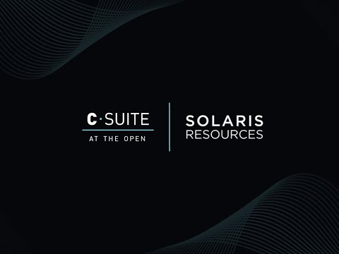 C-Suite At The Open: Daniel Earle, President & CEO, Solaris Resources Inc. tells his Company’s Story. Filmed in June, 2020