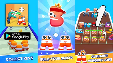 Merge ABC Lore: Letter Run Gameplay Walkthrough Part 1 - Level 1 ~ 12 (Android)