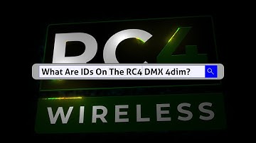 RC4Magic S3 DMX4dim IDs Explained