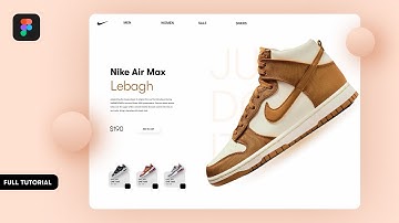 Nike Air Max Landing Page UI in Figma  - Figma Tutorial