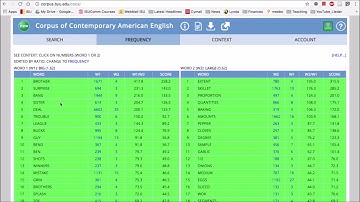 MOOC Module 4 Grammar COCA 05   Compare