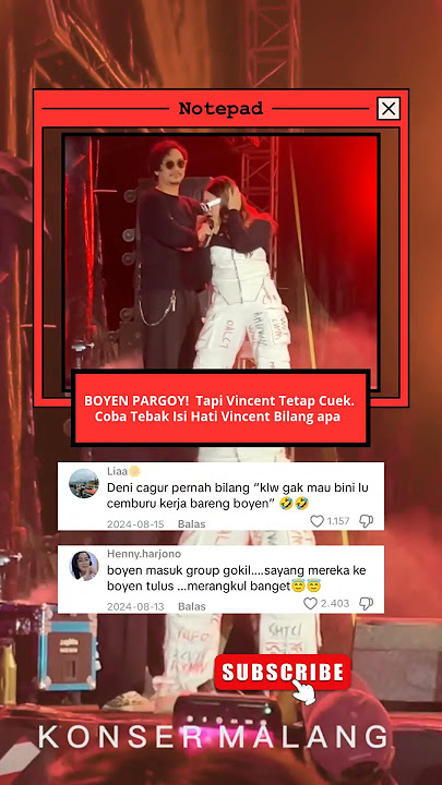 Boyen Pargoy Depan Vincent! #viral #viralvideo #konser #boiyen #vincent #shortvideo #shorts