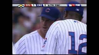 Greg Maddux leaves the mound as a Cub for the last time, July 29, 2006