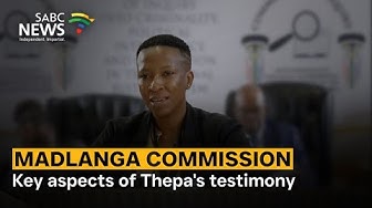 Thumbnail for Madlanga Commission |  Key aspects of Thepa's testimony