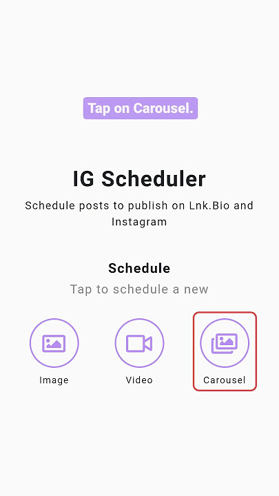 How to schedule Instagram Carousels on Lnk.Bio || Link in bio