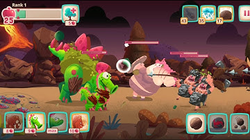 Dino Bash all levels max #48 gameplay walkthrough part 44