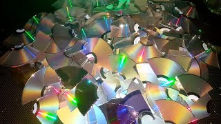 Переработка 100шт DVD-дисков