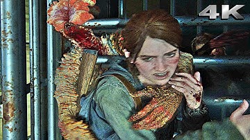 Dina & Ellie Subway Chase Scene THE LAST OF US PART 2 Remastered 4K ULTRA HD Action