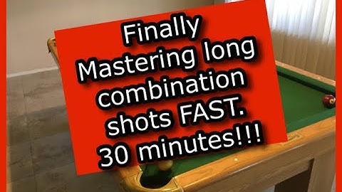 Mastering long combinations in 30 minutes.  Learn to shoot them with this Pool Lesson / Drill.