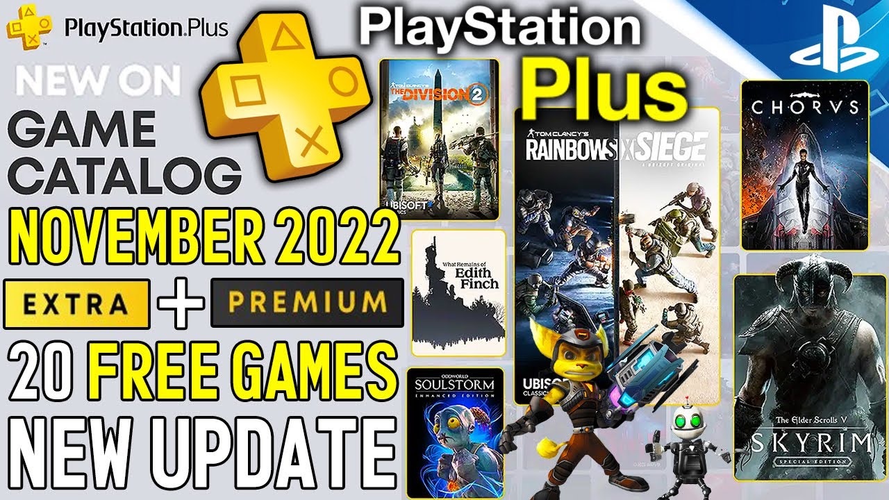 HUGE NEW PS PLUS UPDATE! 20 FREE Extra/Premium Games (PlayStation Plus November - YouTube