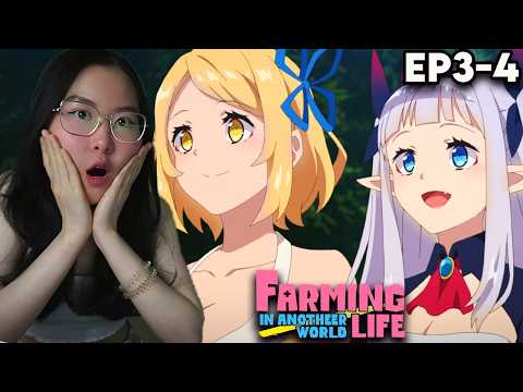 ANGEL/ELF/VAMPIRE HAREM!!!🔥 Farming Life In Another World Episode 3-4 REACTION!