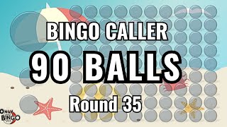 🏖️ 🏖️ 🏖️  BEACH BINGO CALLER - 90 BALL - ROUND 35 screenshot 3