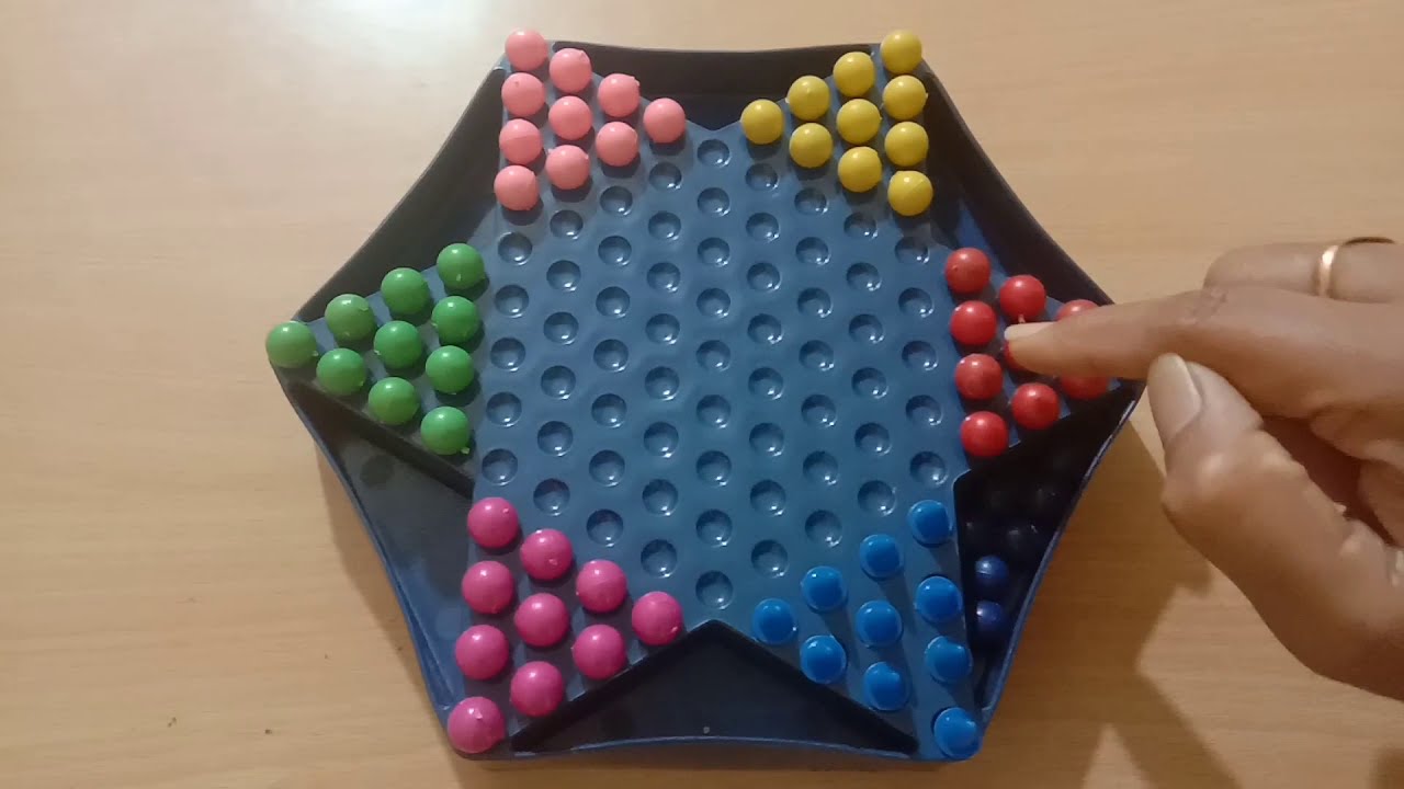 Chinese Checkers Board Game In Telugu చ న స చ క కర స బ ర డ ఆట మ క స త ల గ ల Youtube