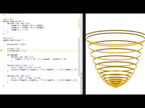 Android Art #48 CircleRing【Processing for Android】