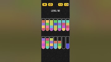 Water Sort Puzzle Level 161 Walkthrough Solution 💦