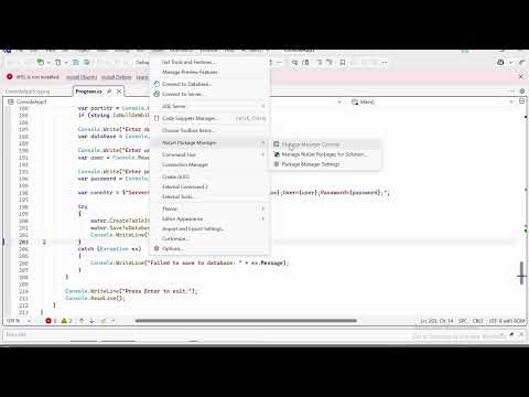 How to connect MySql database to C# programm