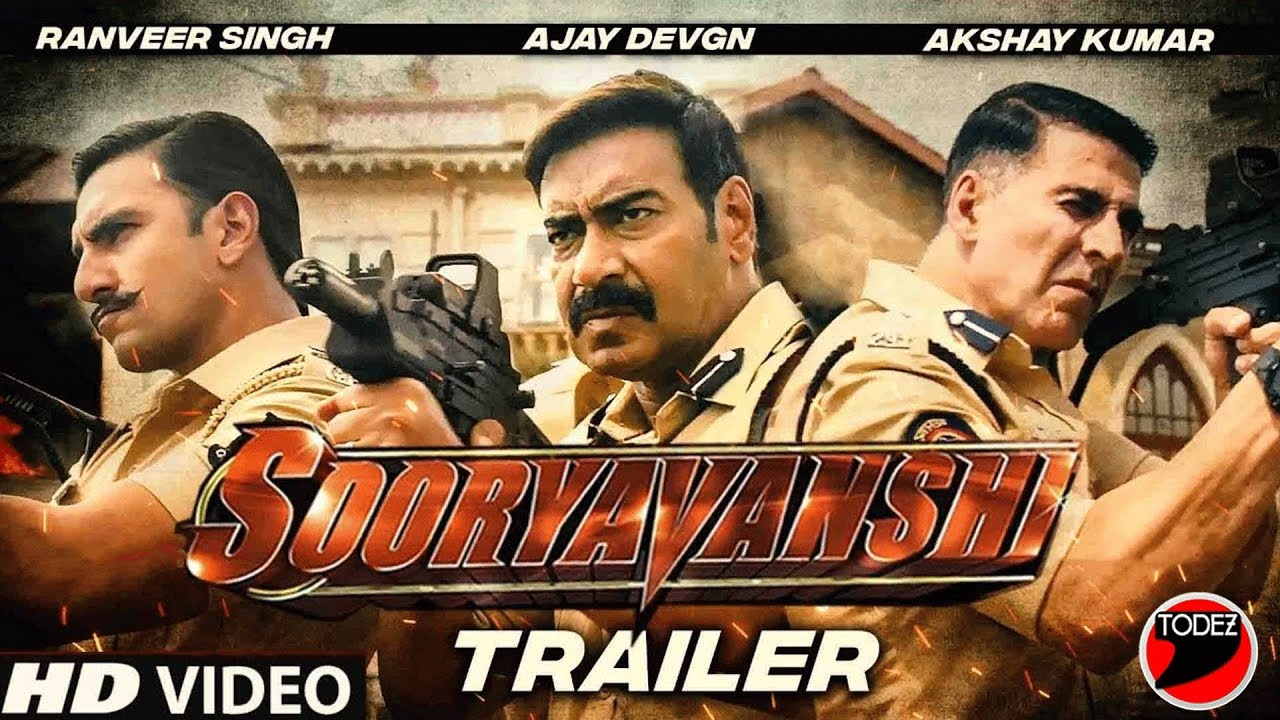 Sooryavanshi Official Trailer Ajay Devgn Akshay Ranveer Katrina 