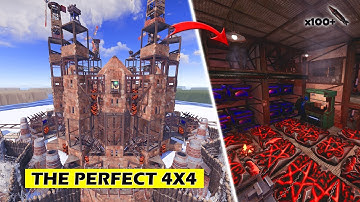 THE PERFECT 4X4 - Most Meta Clan Base in RUST? | Open Core + Funnel Wall | Rust Build Tutorial 2023