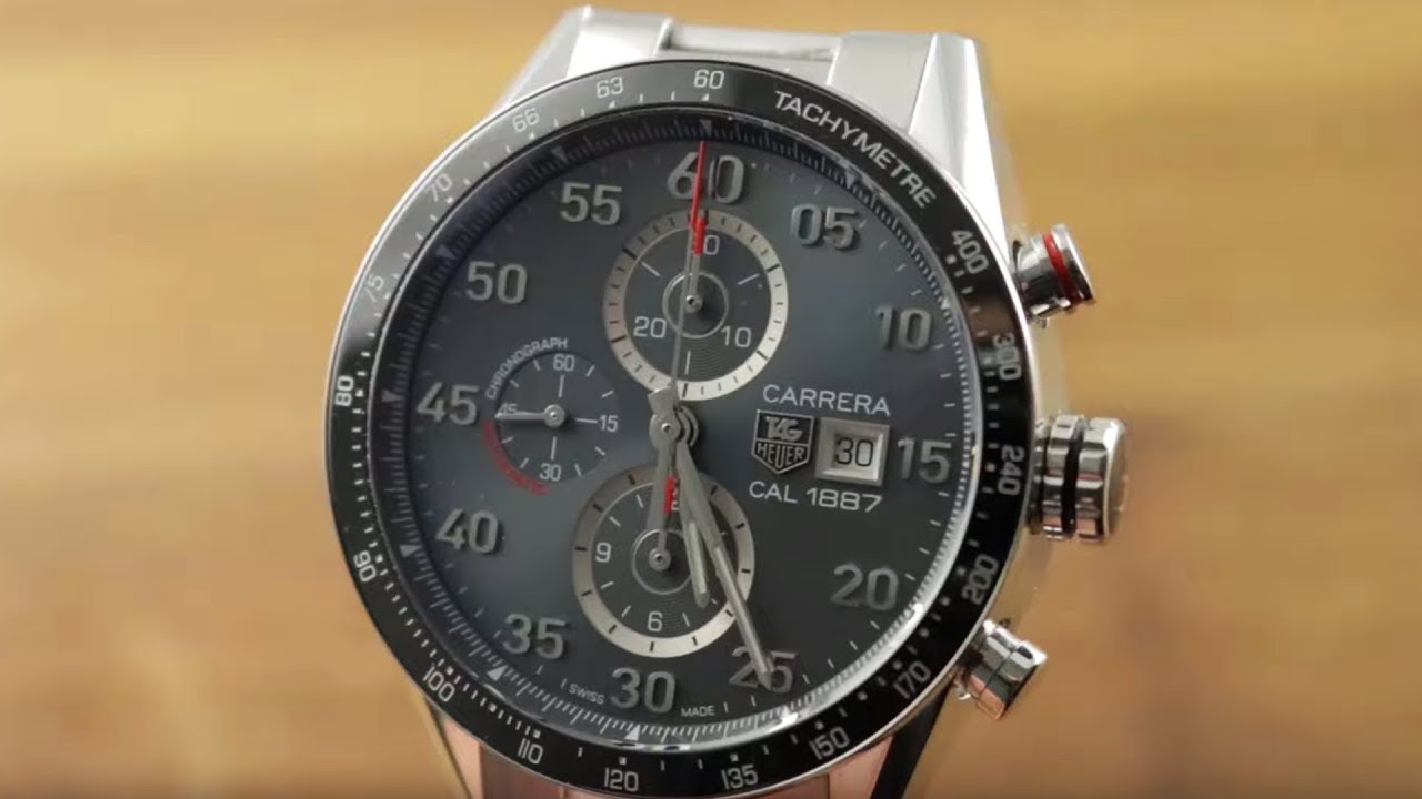 TAG Heuer Carrera Calibre 1887 Chronograph  TAG Heuer Watch  Review - YouTube