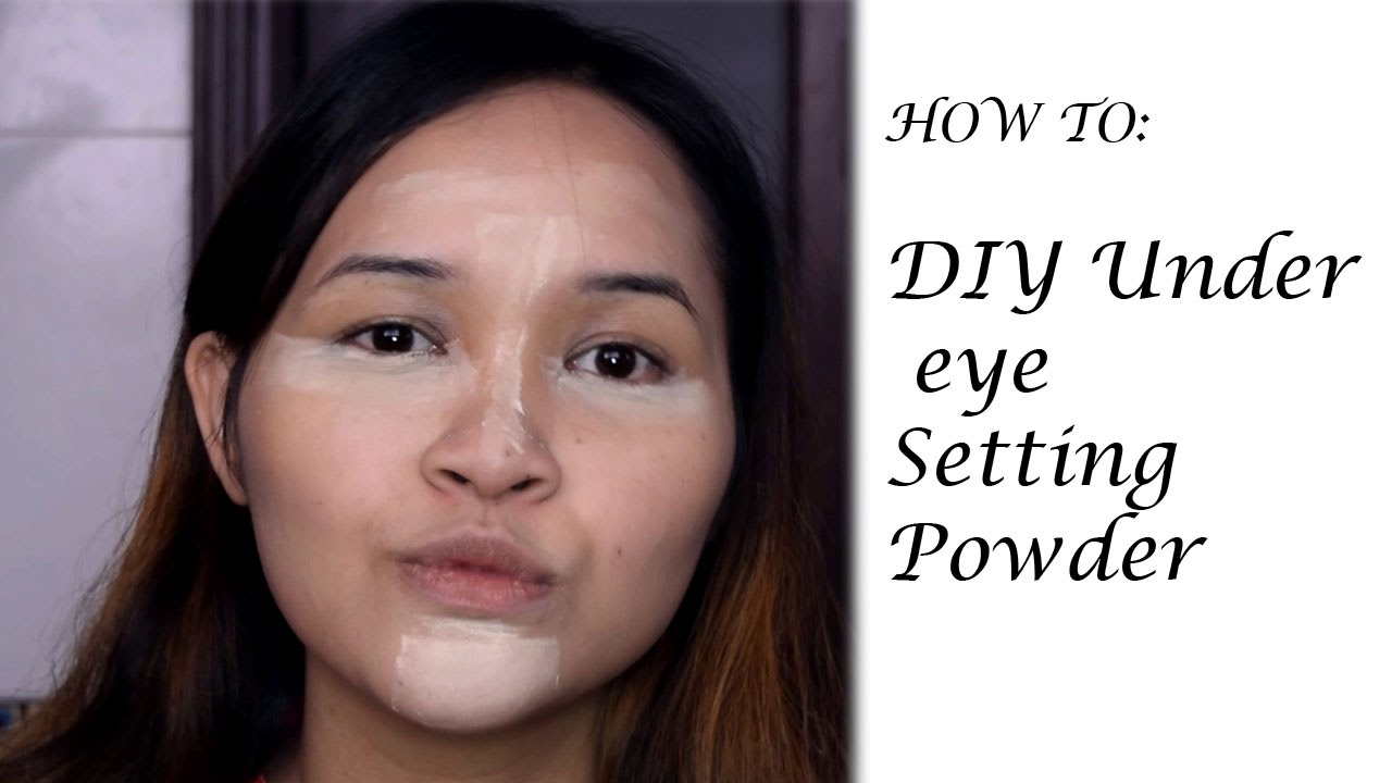 How to DIY under eye setting powder YouTube