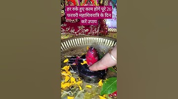 हर रुके हुए काम होंगे पूरे 26 फरवरी महाशिवरात्रि के दिन करें उपाय#panditpradeepmishrajikeupay